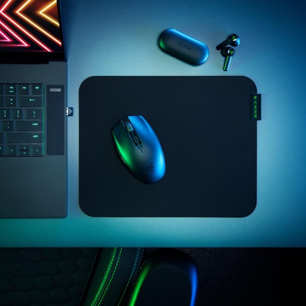Razer | Sphex V3 Hard Gaming Mouse Mat: Ultra-Thin Form Factor Tough Polycarbonate Build Adhesive Base - Small RZ02-03820100-R3U1