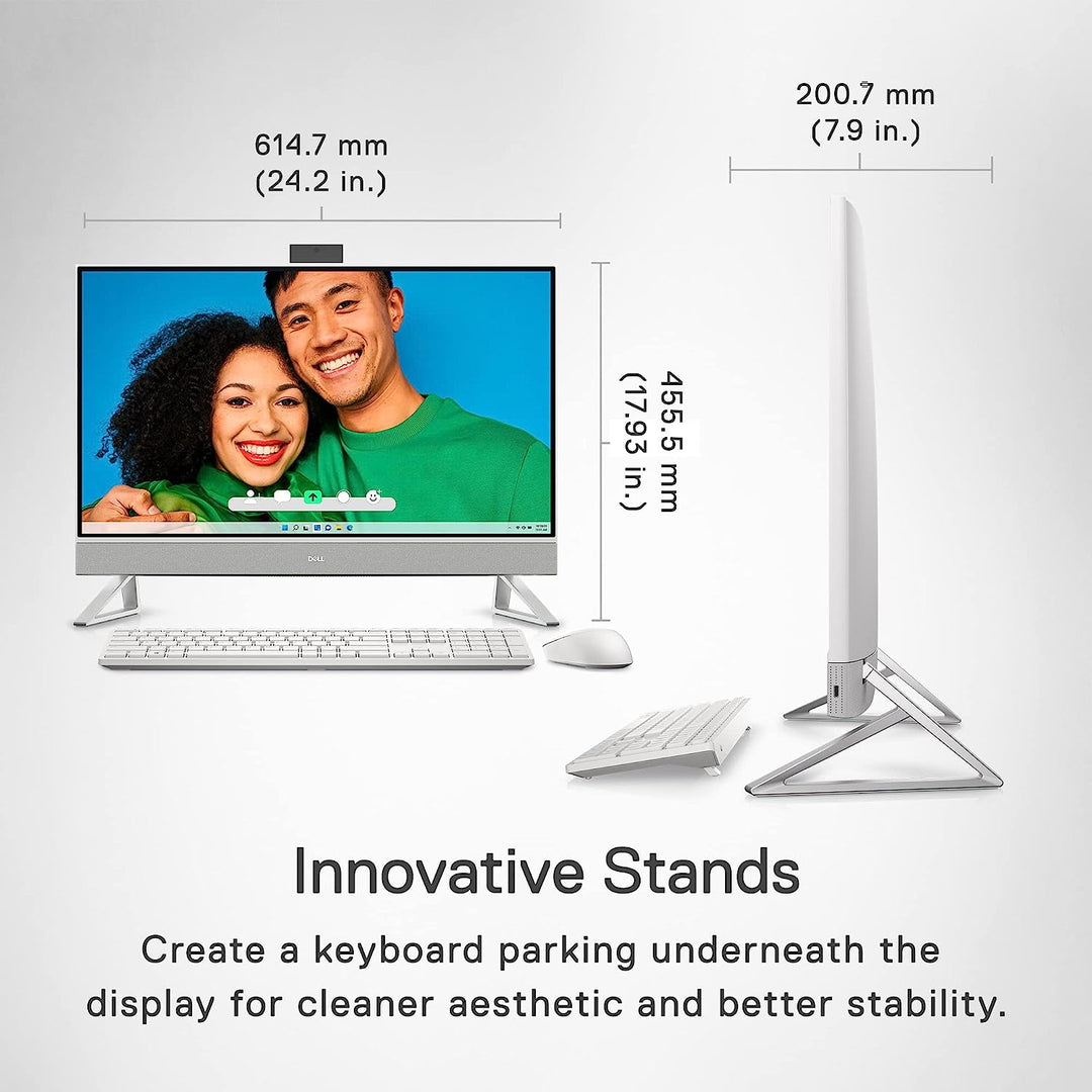 Dell | Inspiron 27" FHD 60Hz AG All-In-One i5-1335U 16GB DDR4 1TB M.2 W11 Home White 1YR Onsite