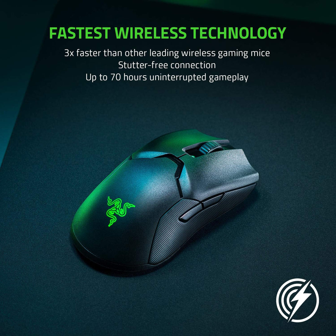 Razer | Viper Ultimate 20000 DPI Wireless Optical Gaming Mouse with Dock - Black | RZ01-03050100-R3U1