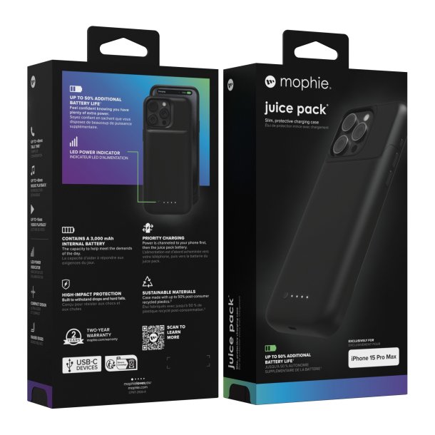 Mophie | iPhone 15 Pro Mophie Juice Pack - Black | 15-12506
