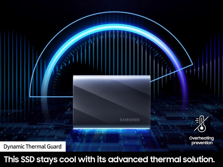 Samsung | USB 3.2 Gen. 2 T9 1TB Portable SSD - Black Open box | MU-PG1T0B/AM-OB