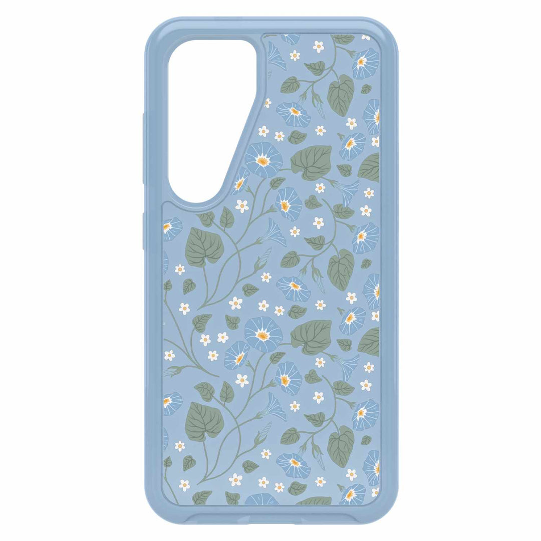 //// Otterbox | Symmetry Series Case Samsung Galaxy S24 - Clear/Blue (Dawn Floral) | 77-94589