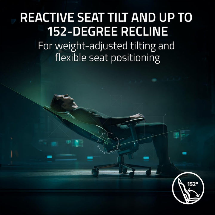 Razer | Iskur V2 Gaming Chair with Adaptive Lumbar Support - Dark Grey Fabric | RZ38-04900300-R3U1 PROMO ENDS MARCH 31