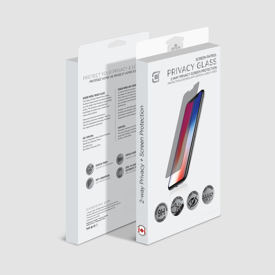 Caseco | iPhone SE (2022) /6 / 7 / 8  - Screen Patrol - Privacy Glass C4408-00