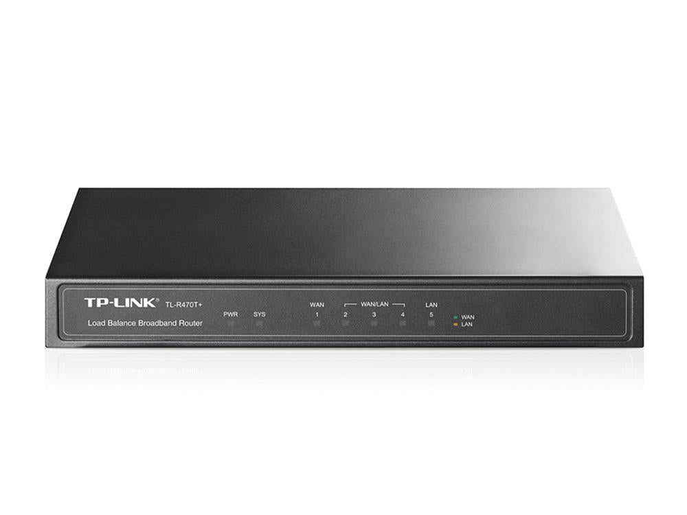 TP-Link | Wired Load Balance Broadband Router W/3 Changeable WAN/LAN ports | TL-R470T+