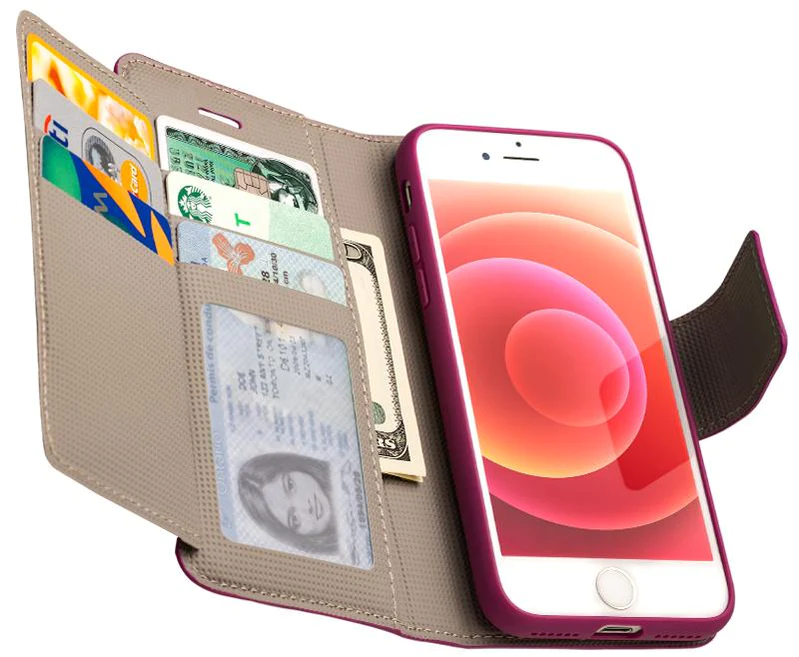 Caseco | Sunset Blvd | iPhone 8/7/6+ - 2-in-1 RFID Blocking Folio Case - Purple | C3581-11