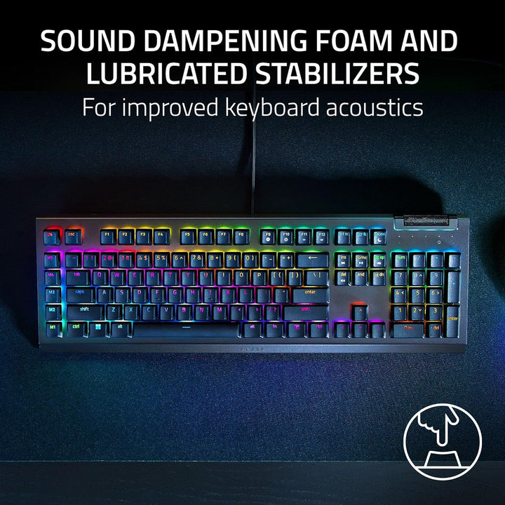 Razer Renewed | BlackWidow V4 X Mechanical Gaming Keyboard - Green Switch | RZ03-04700200-R3UR | 60 DAYS WARRANTY