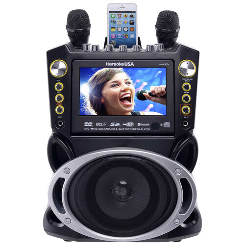 //// Karaoke USA | Karaoke Machine with 7 TFT Color Screen with Record and Bluetooth DVD/CDG/MP3G | GF844