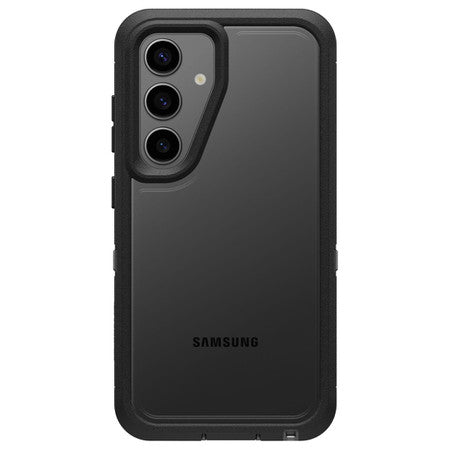 Otterbox | Defender XT Series Clear Case Samsung Galaxy S24 - Clear/Black (Dark Side) | 77-94715