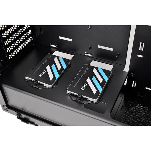 Thermaltake | View 21 Dual Tempered Glass ATX Black Gaming Mid Tower Computer Case | CA-1I3-00M1WN-00