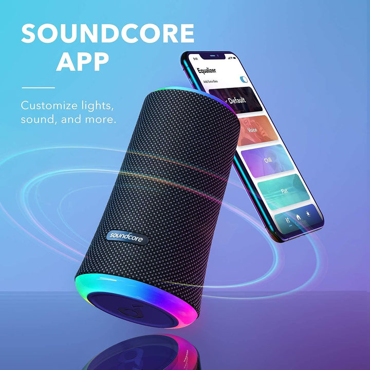 Soundcore by Anker | Flare 2 Splashproof Bluetooth Wireless Speaker - Black | A3165Z115 | PROMO ENDS NED | REG. PRICE $129.99