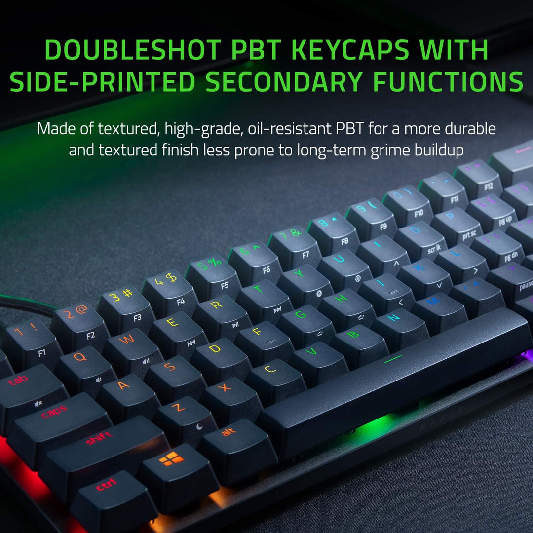 Razer | Huntsman Mini Gaming Keyboard - RGB Backlit - Linear - Black | RZ03-03390200-R3M1