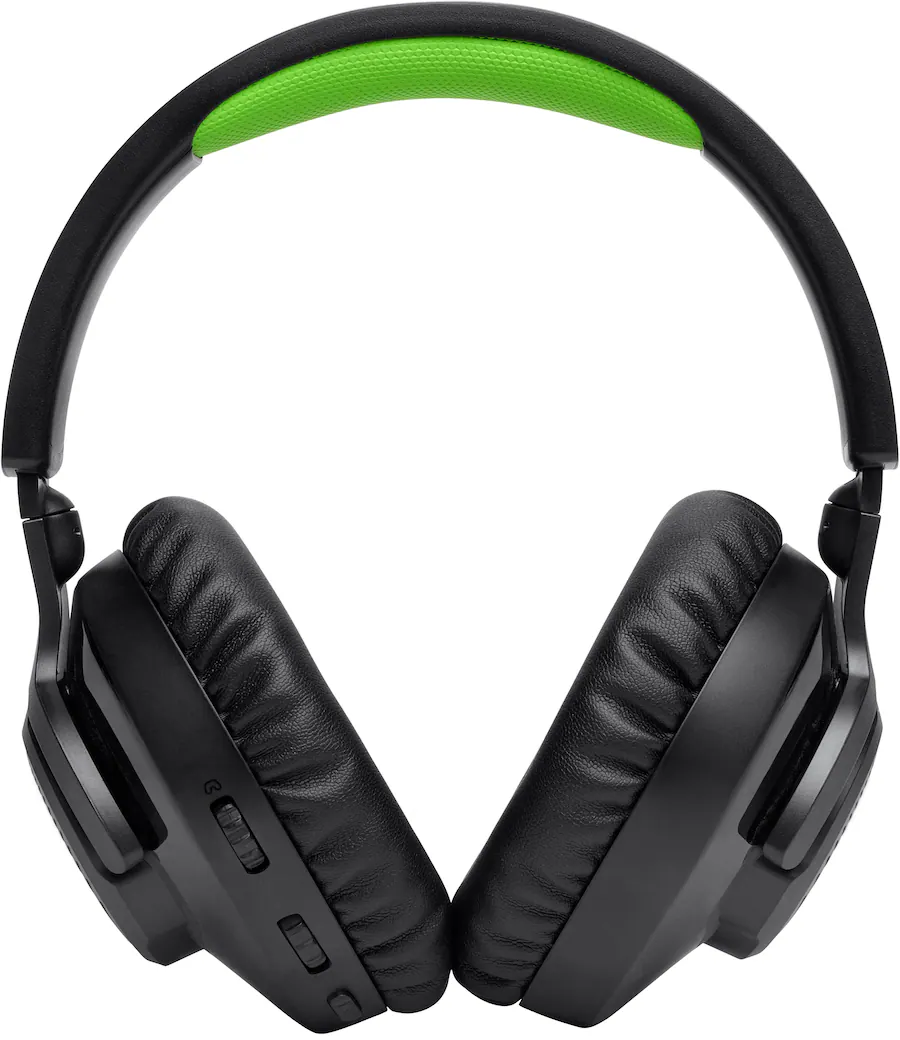 JBL | Quantum 360X 2.4 Ghz Wireless Over-ear Gaming Headset for Xbox - Black / Green | JBLQTUM360XBLKAM