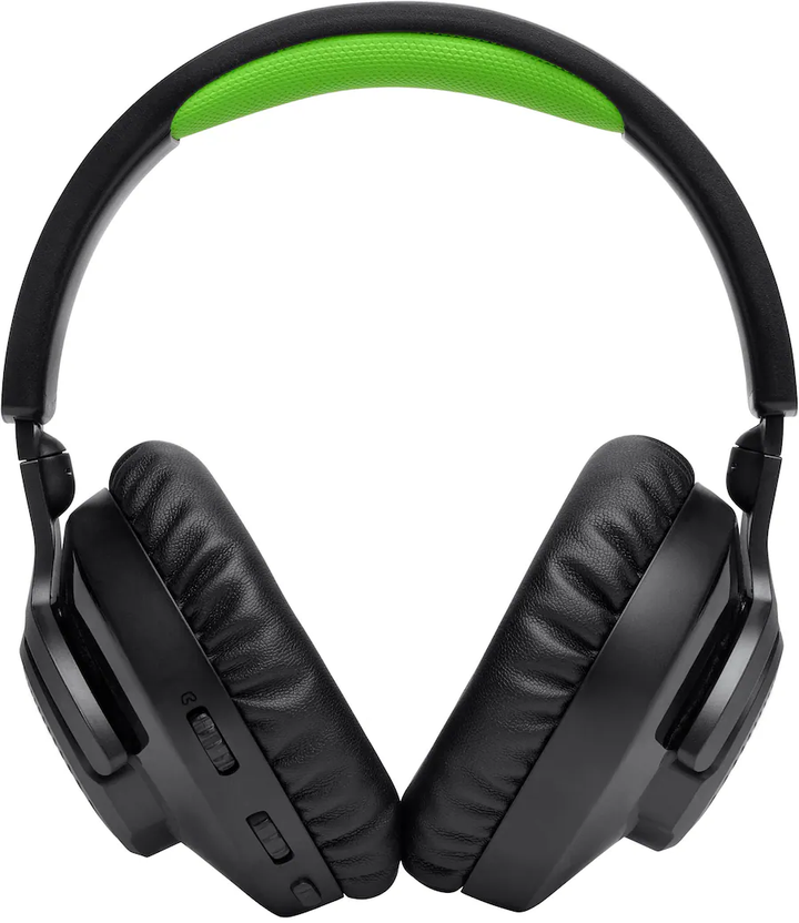 JBL | Quantum 360X 2.4 Ghz Wireless Over-ear Gaming Headset for Xbox - Black / Green | JBLQTUM360XBLKAM