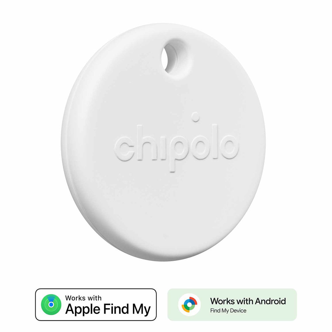Chipolo | POP Tracking Tag (Works with Google’s Find My Device or Apple Find My) - White | RWS0000001000