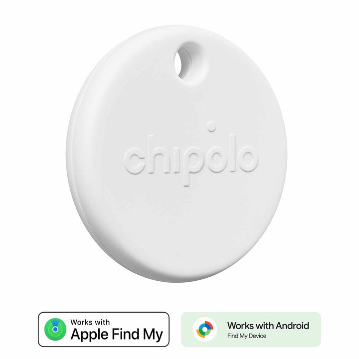 Chipolo | POP Tracking Tag (Works with Google’s Find My Device or Apple Find My) - White | RWS0000001000