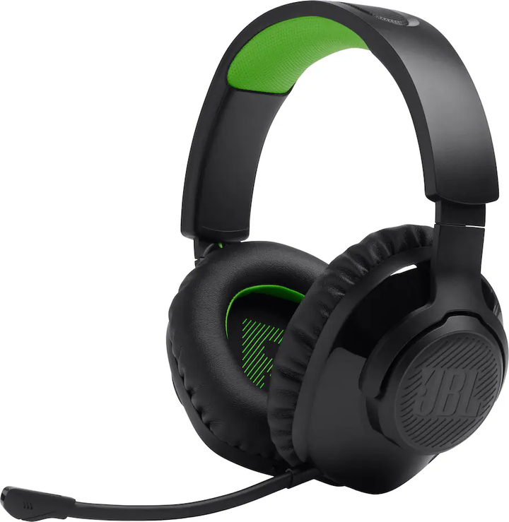JBL | Quantum 360X 2.4 Ghz Wireless Over-ear Gaming Headset for Xbox - Black / Green | JBLQTUM360XBLKAM