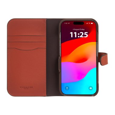 Coach | Folio Signature C Case iPhone 15 Pro - Tan | 15-12447