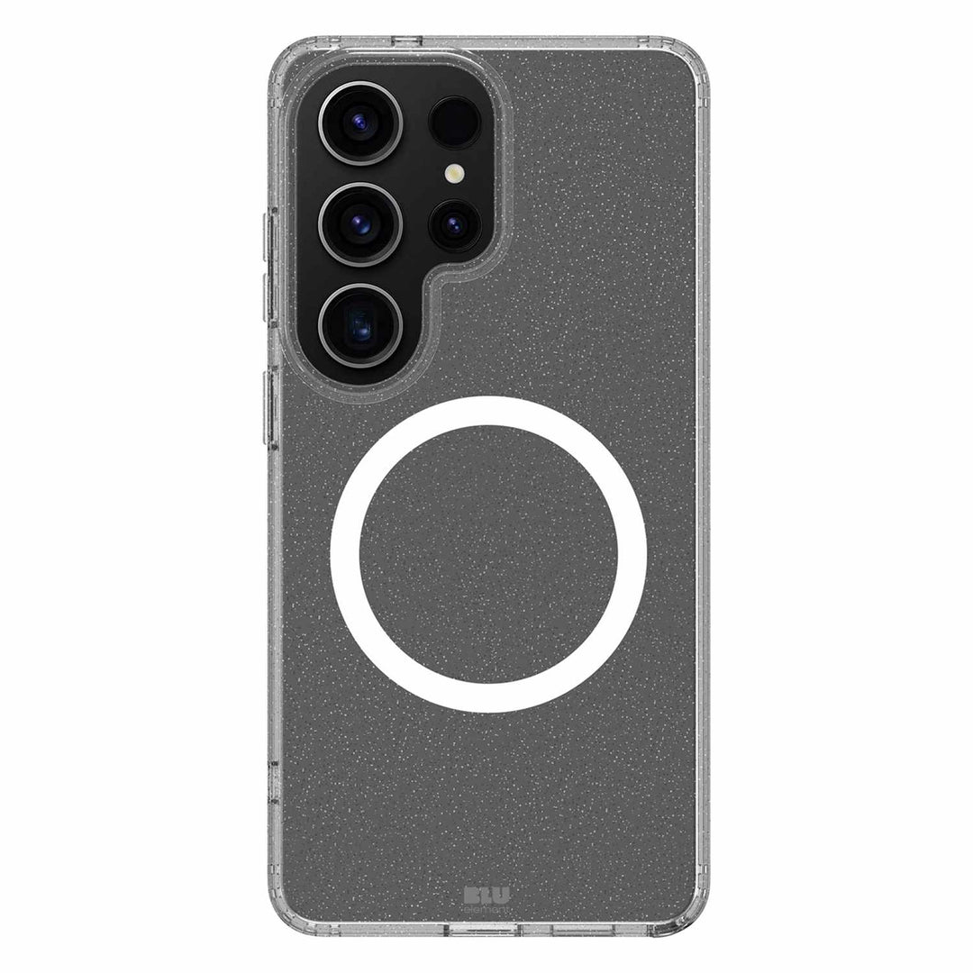 Blu Element | Dropzone Rugged Glitter Case w/Magnets for Samsung 26 Ultra - Clear | BEDZGLS263
