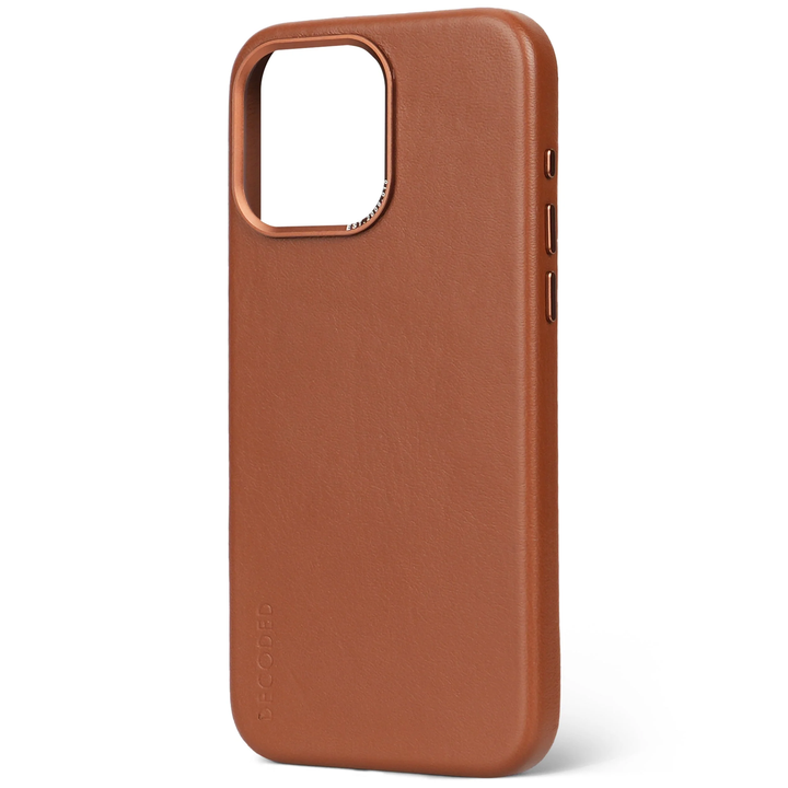 //// Decoded | Leather Backcover for iPhone 15 Pro Max - Tan | DC-D24IPO15PMBC1TN