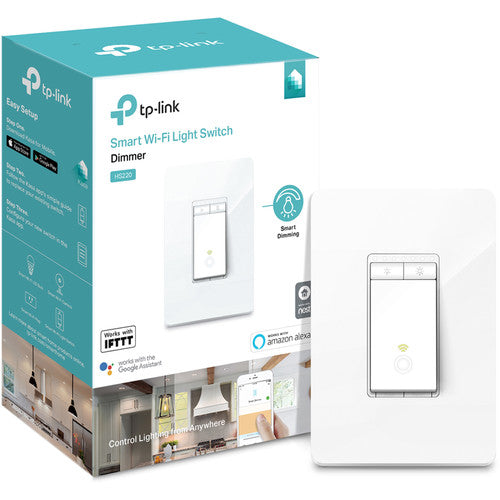 TP-Link | Smart WiFi Light Switch & Dimmer - White | HS220
