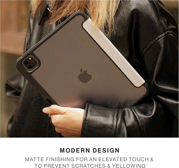 Native Union | Active Case for iPad Lightweight Durable 4-in-1 Stand Case with Matte TPU Back – Apple Pencil Holder – Magnetic Cover Compatible with Auto Wake/Sleep Function - Black | ACTCSE-BLK-IP-109