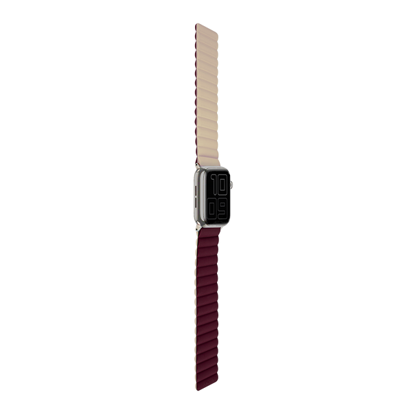 LOGiiX | Vibrance Link Apple Watch Band 38/40/41mm - Burgundy/Stone | LGX-13505