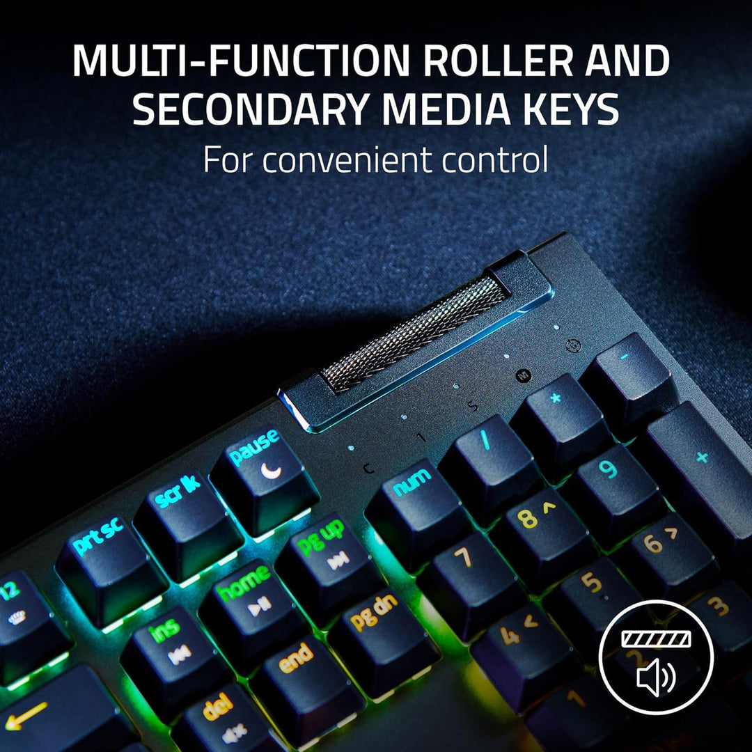 Razer Renewed | BlackWidow V4 X Mechanical Gaming Keyboard - Green Switch | RZ03-04700200-R3UR | 60 DAYS WARRANTY