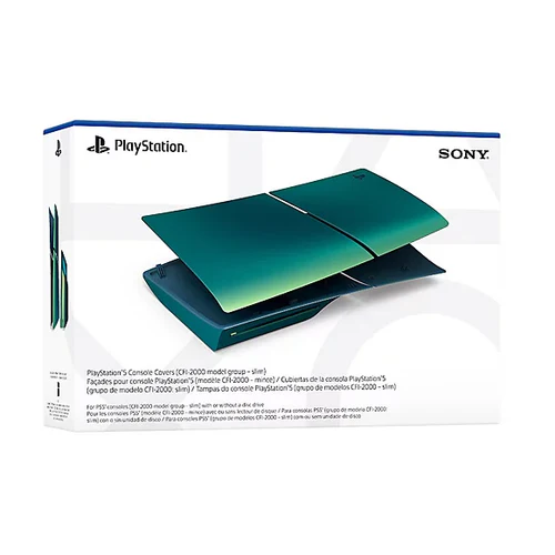Sony | PlayStation 5 Console Covers (Model Group - Slim) - Chroma Teal | 711719587590