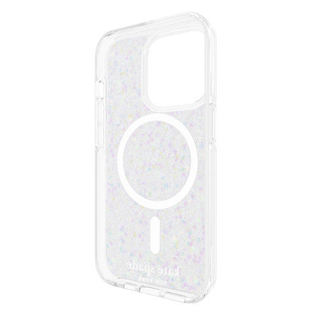 Kate Spade | Protective Case for MagSafe iPhone 15 Pro - Chunky Glitter Rose Gold  | KS052520