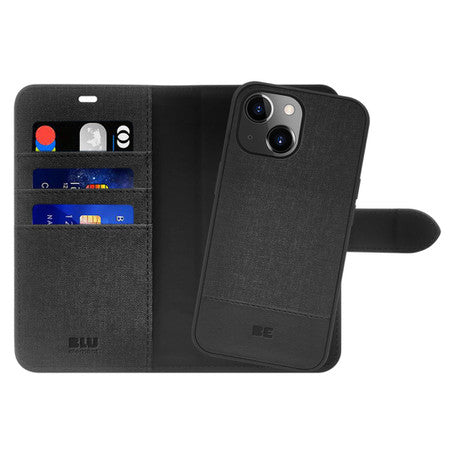 Blu Element | Folio 2 in 1 Wallet Case iPhone 16e/15/14/13 - Black | 120-7219