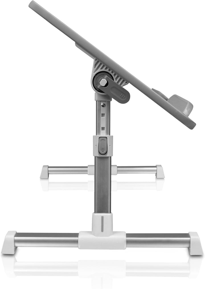 Aluratek | Adjustable, Foldable, Ergonomic Laptop Table with Cooling Fan - Biege | ACT01F