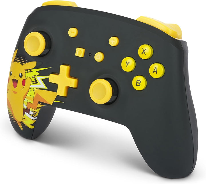 PowerA | Wireless Controller for Nintendo Switch - Ecstatic Pikachu Black | NSGP0016-01
