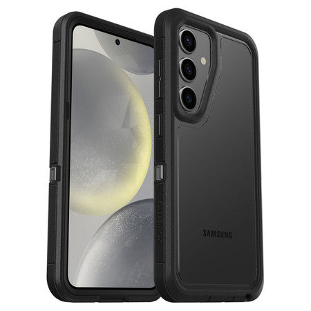 Otterbox | Defender XT Series Clear Case Samsung Galaxy S24 - Clear/Black (Dark Side) | 77-94715