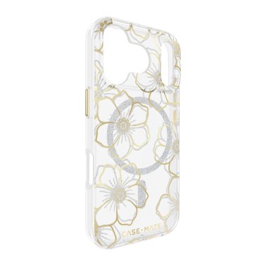 Case-Mate | Floral Gems MagSafe iPhone 17 Pro Case - Gold | CM057300