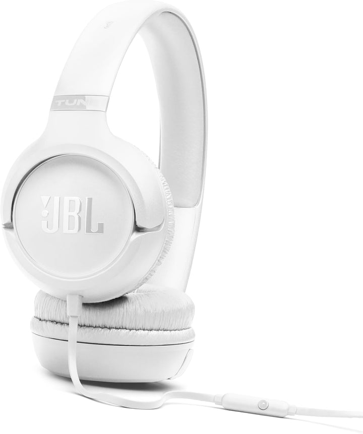 JBL | Tune 530 Wired on-Ear Headphones  3.5mm aux - White | JBLT530WHTAM