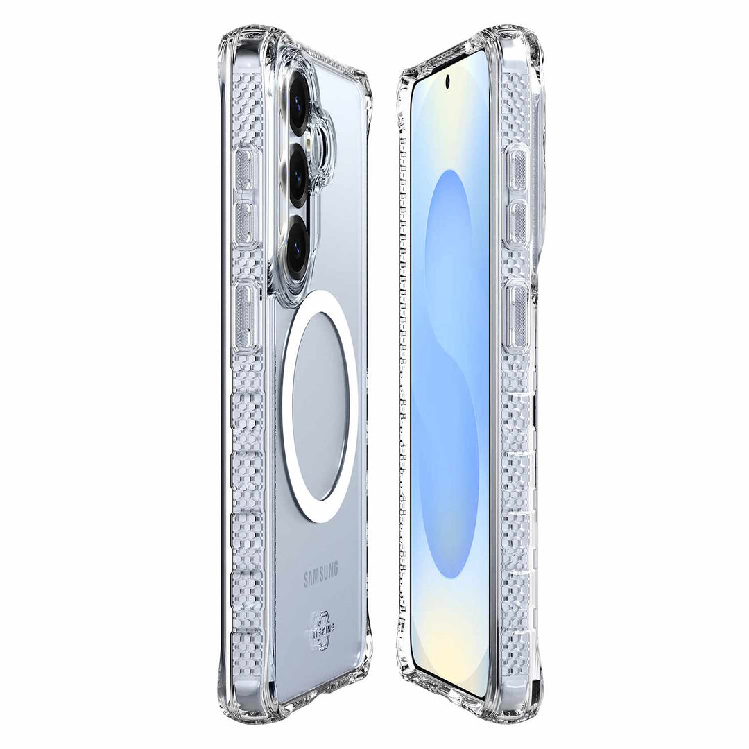 ITSKINS | Hybrid_R Case w/Magnets for Samsung Galaxy S26 - Clear | SGYRHMACRTRSP