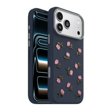 Otterbox | Symmetry Cactus Leather iPhone 18 Pro Max/17 Pro Max Embroidery MagSafe Case - Manor Bloom | 77-001355