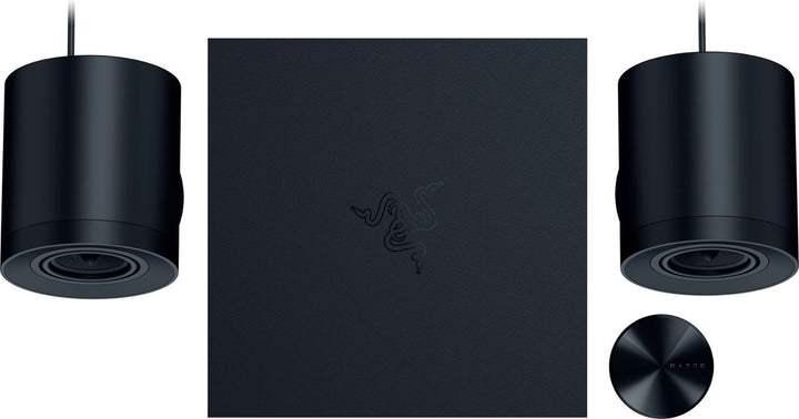 Razer | Nommo V2 Pro - Full Range 2.1 PC Gaming Speakers w/ Wireless Sub (4pcs) - Black | RZ05-04740100-R3U1