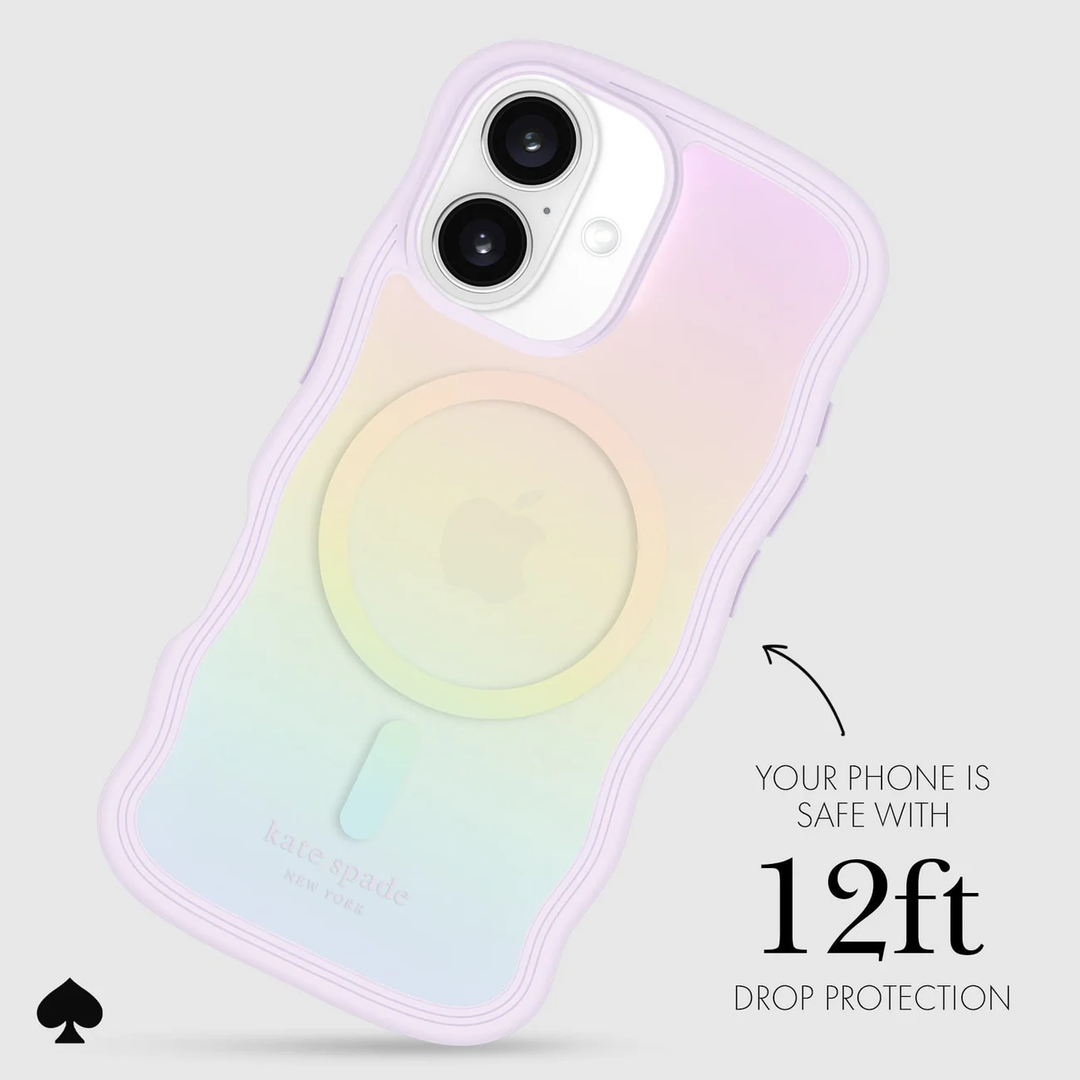 //// Kate Spade | Protective Prints MagSafe Case iPhone 16 - Opal Iridescent | 15-13247