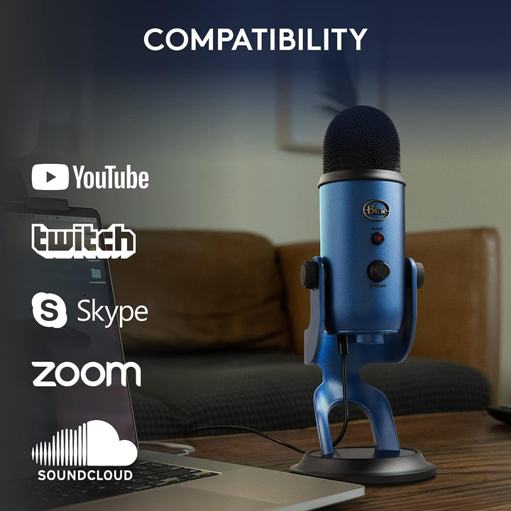 Logitech | Blue Microphone Blue Yeti USB Mic-MIDNIGHT | BLUE-USB-N/A-AMR-836213002117