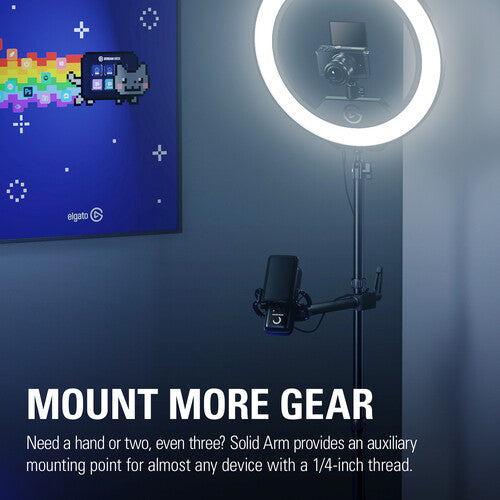 Elgato | Multi Mount System - Accessory - Solid Arm - Auxiliary Holding Arm | 10AAG9901