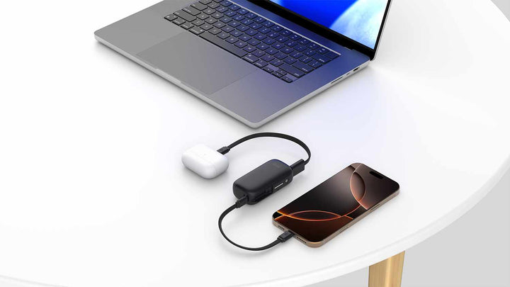 Blu Element | PowerFlex 5K mAh 20W PD Power Bank with Built-In USB-C Cable - Black | 109-1648
