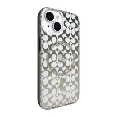 Coach | iPhone 15/14/13 Protective Signature C Case w/Magsafe - Ombre Deep Forest | 15-12442