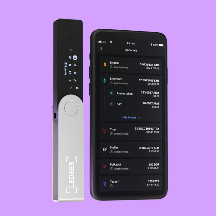 Ledger | Nano X Crypto Wallet - Onyx Black | NX-OnyxBlack