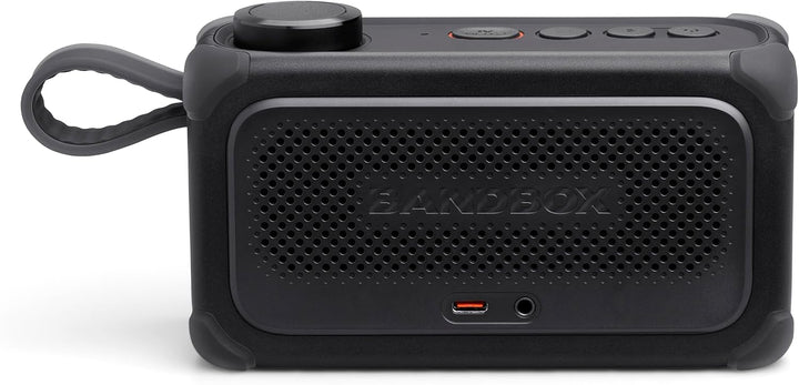 JBL | Bandbox Solo Compact AI-Powered Practice amp & Speaker with Built-in Practice Tools, Big LED Pixel Screen - Black | JBLBANDBOXSOLOAM