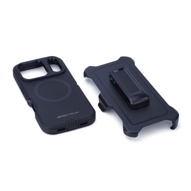 SPECTRUM | Prime iPhone 18 Pro/17 Pro + Holster Case w/Magnets - Black | 18PROPRIME