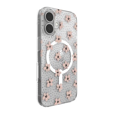 ZAGG | Milan Graphene Snap Case iPhone 16 - Pink Daisies | 15-13390