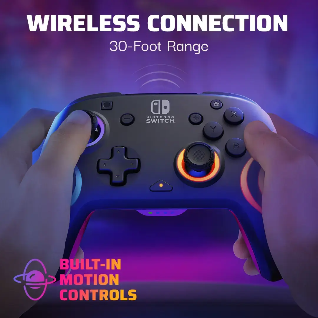 Afterglow Nintendo Switch Controllers Purple Pdp Afterglow Wave