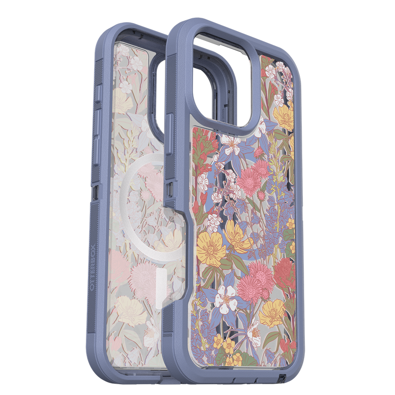 ////  OtterBox | Defender XT Pro w/ MagSafe Series Case iPhone 16 Pro Max - Clear Purple Wildflowers | 77-96100